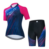 Bicycle cycling clothing women's short sleeve suit bicycle clothing