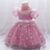 Little Flower Girl Baby Dress First Full Moon Birthday Wedding Dress Princess Dress