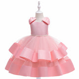 New Princess Dress Girl Dress Birthday Catwalk Piano Performance Dress Voluminous Gauze Children Dress
