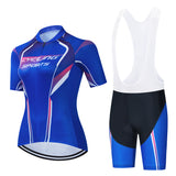 Cycling clothing women's short sleeve suit cyclist coat