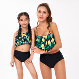 Parent-child swimsuit new printed split bikini mother and daughter swimsuit for Mom and Me