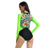 Surfing clothes long sleeve sun protection women's swimsuit