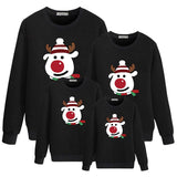New round neck long sleeve parent-child outfit Christmas Elk