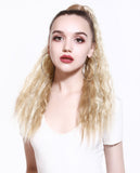 Long curly invisible Velcro fluffy ponytail wig
