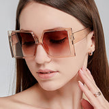 New women's sunglasses square sun-shade glasses