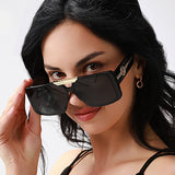 Metal pattern women's sunglasses