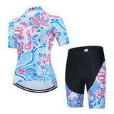 New short-sleeved cycling outfit suit women's breathable cycling clothes
