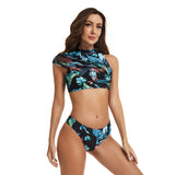 Bikini Lady sexy fashion one-shoulder swimsuit