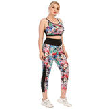Workout clothes plus size yoga clothes tight sports pants yoga vest