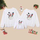 Christmas sweater cartoon lantern snowman cute parent-child outfit