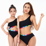 Bikini new sexy swimsuit women's one-piece parent-child swimwear for Mom and Me