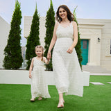Sling backless dress mother-daughter matching outfit