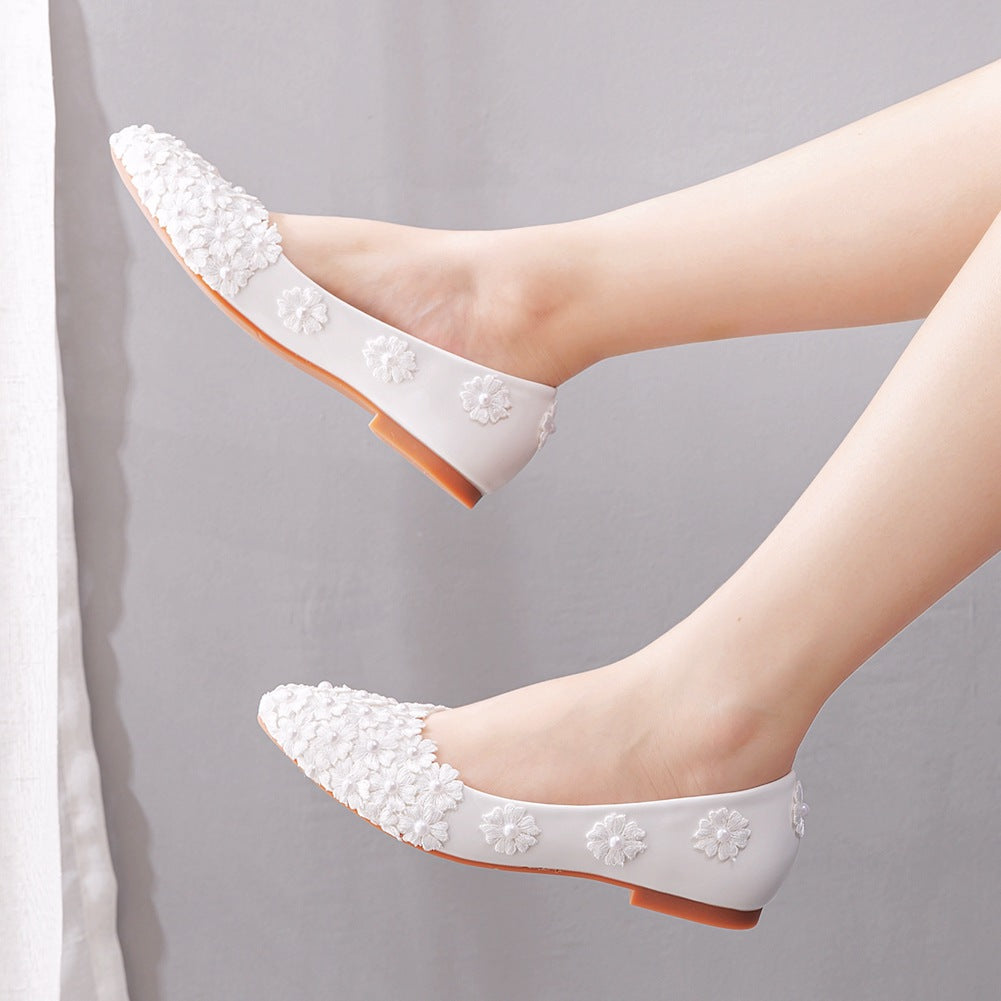 Flat heel pointed toe casual women's shoes spring women's shoes fashion comfortable flats all-matching