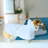 Pet bathrobe dog bath towel absorbent towel bath full package quick drying clothes wipe dry without blowing