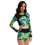 Sunscreen swimsuit surfing wetsuit printed swimsuit