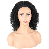 Colored hair band wig towel short curly hair chemical fiber headgear women's dyeing Crochet hair
