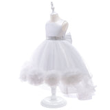 New Children's Dress Princess Dress Girl Flower Train Dress Piano Performance Pompous Dress