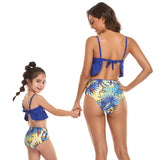 New swimsuit parent-child swimwear flying edge Tankini for Mom and Me