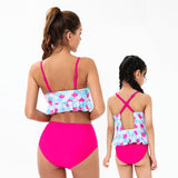 Parent-child swimsuit new printed high waist bikini mother and daughter swimsuit for Mom and Me