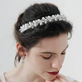 Sweet all-matching simple pearl headband
