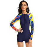 Diving suit swimsuit women's zipper surfing suit