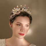 Handmade pearl butterflies bride tiara