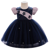 New Children's Dress Princess Embroidered Pompous Skirt Baby's First Birthday Dress