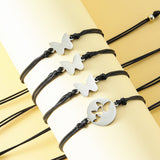 Stainless steel hollow butterfly parent-child bracelet (Set Of 4 Pcs)