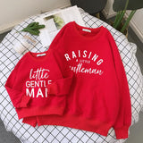 Mother and son cotton autumn long-sleeved sweater