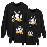Christmas sweater cartoon elk family pack
