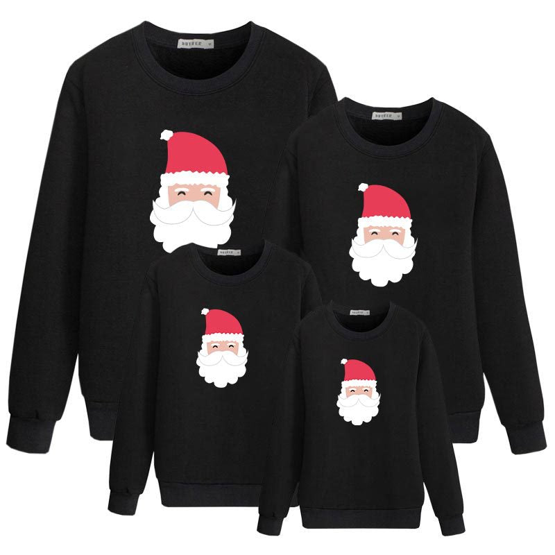 Family parent-child outfit cute Santa Claus loose sweater