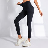 New high elastic exercise workout pants high waist hip lift yoga pants women