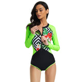 Surfing clothes long sleeve sun protection women's swimsuit