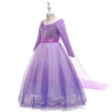Children's Wear New Sequined Dress Frozen Princess Dress Halloween Show Costume