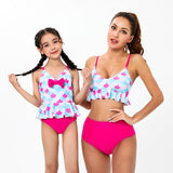 Parent-child swimsuit new printed high waist bikini mother and daughter swimsuit for Mom and Me