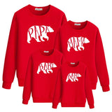 Family Matching parent-child clothes round neck long sleeve sweater