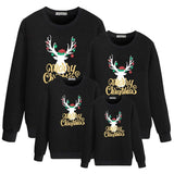 Parent-child wear Christmas antlers pattern sweater