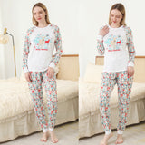 New printed family pajamas parent-child outfit
