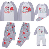 Family pajamas set parent-child suit