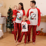 Christmas print pajamas family parent-child outfit