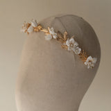 Ceramic flower exquisite headband bridal headpiece