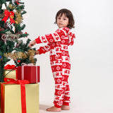 Christmas parent-child one-piece pajamas