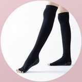 Yoga socks female non-slip long tube beginner dance thigh high socks