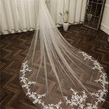 Lace long veil bridal wedding accessories