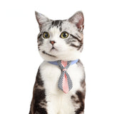 Dog and cat pet accessories British style striped dog tie multi-colour gentleman cat tie