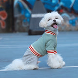 Dog clothes autumn/winter thick cat cotton-padded suit Teddy law bucket four legs