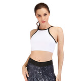 Print yoga pants simple camisole top bra