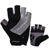 Men's and women's Mountain bike silicone half finger gloves