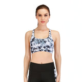 Printed running workout pants skinny yoga clothes bra