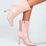 Women's high heels square toe stiletto heel fashion boots
